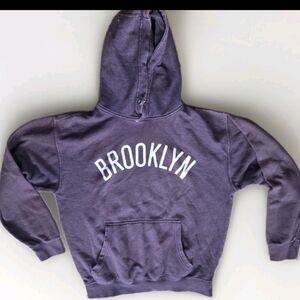 New '47 Vintage Tubular Brooklyn Brown Womens Hoodie L